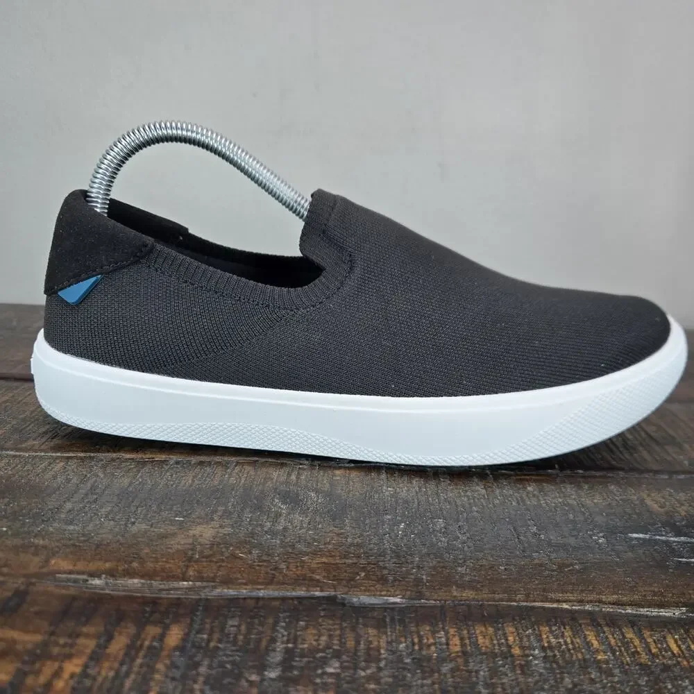 Vessi Boardwalk Slip On Womens Size 9 Waterproof Shoes Sneakers Boulder Black